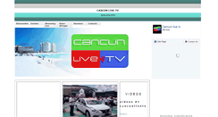 Desktop Screenshot of cancunlivetv.com